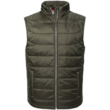 Russell Mens Nano Padded Bodywarmer (Dark Olive)
