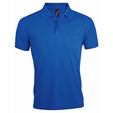 SOLs Mens Prime Pique Plain Short Sleeve Polo Shirt (Royal Blue)