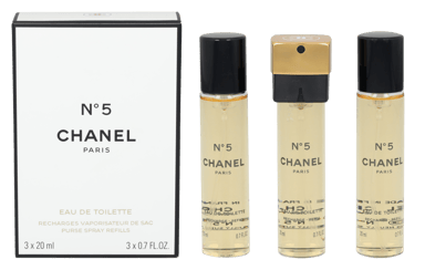 Nº 5 Eau De Toilette Recargas Vaporizador Para El Bolso 3 X 20 ml