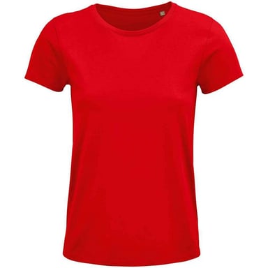 SOLS Womens/Ladies Crusader Organic T-Shirt (Red)