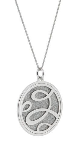 Orphelia 'Serena' Women's 925 Sterling Silver Chain with Pendant - Silver ZH-7096