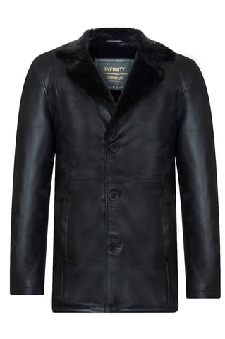 Chaqueta de cuero tipo blazer para hombre - Pablo