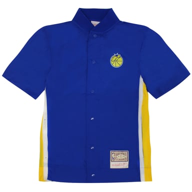 Mitchell & Ness Golden State Warriors NBA Camisa de disparo de nylon empacable
