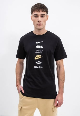 Camiseta para hombre Nike Stack Logo en negro