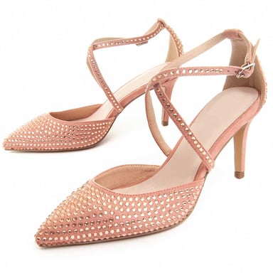 Zapato de Tacón Montevita Festshoe4 en Rosa