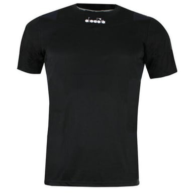 Camiseta negra para hombre de diadora X-Run Basic