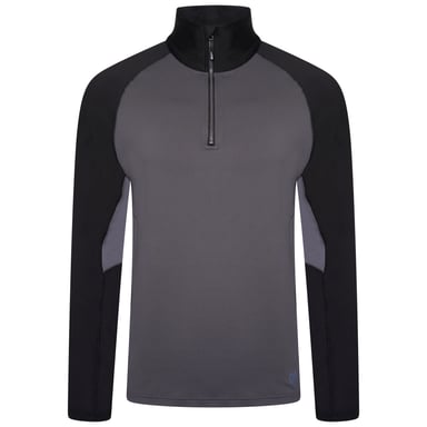 Dare 2B Mens Fuser Core Stretch Half Zip Thermal Top (Ebony Grey)