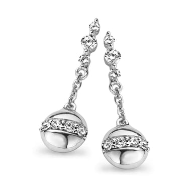 Orphelia Women's 925 Sterling Silver Drop Earrings - Silver ZO-5108