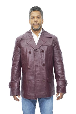 Abrigo de piel de vaca para hombre - Krakaw