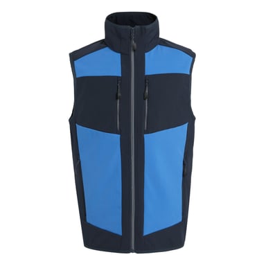 Regatta Mens E-Volve Colour Block Softshell Body Warmer (Strong Blue/Navy)