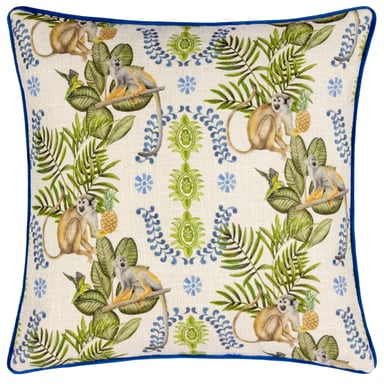 Wylder Valera Lagos Monkey Tropical Cushion Cover