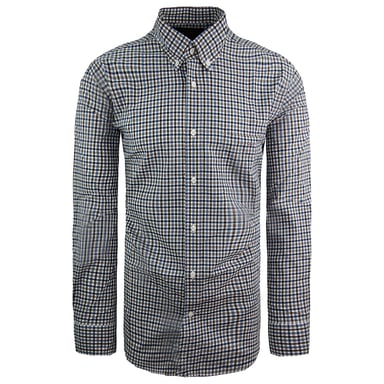 Camisa de sarga azul para hombre Eden Park Regular