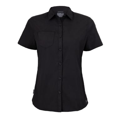 Craghoppers Womens/Ladies Expert Kiwi Short-Sleeved Shirt (Black)