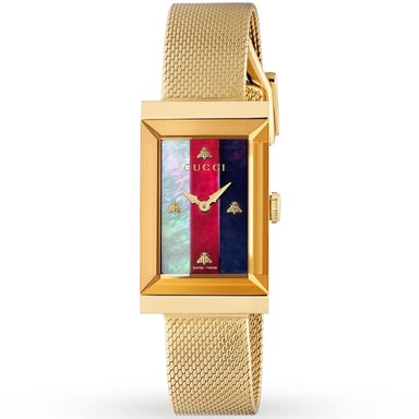 Gucci YA147410 G-Frame 34mm Yellow Gold Ladies Watch