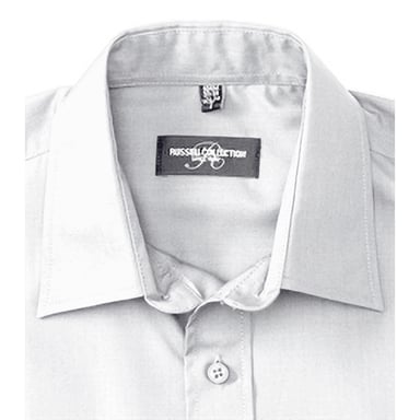 Russell Collection Mens Long Sleeve Shirt (White)