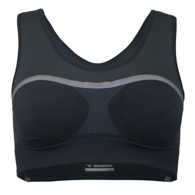 Diadora Glamfit para mujer sujetador deportivo negro