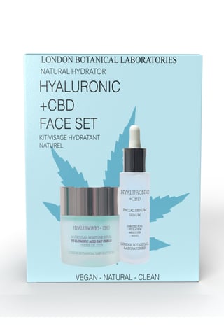 London Botanical Laboratories LBL- CBD + Set facial hialurónico (suero + crema hidratante)