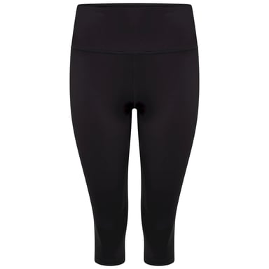 Dare 2B Womens/Ladies Influential Plain Recycled 3/4 Leggings (Black)