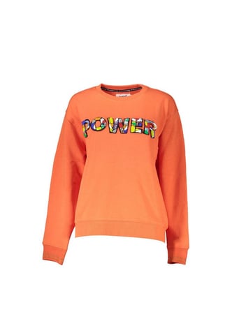 Suéter de algodón naranja para mujer Desigual
