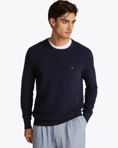 Tommy Hilfiger Essential Structure Crew Neck Mens Jumper