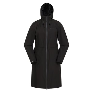 Mountain Warehouse Womens/Ladies Hilltop Extra Long Waterproof Jacket (Black)