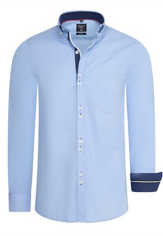 Rusty Neal Overhemd Regular Fit Azul