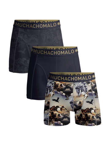 Hombres Paquete de 3 calzoncillos tipo bóxer Estampado/Liso