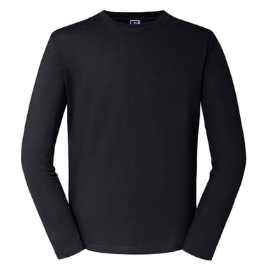 Russell Mens Classic Long-Sleeved T-Shirt (Black)