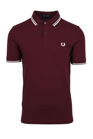 Fred Perry Twin Tipped Polo Shirt Oxblood