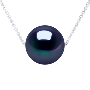 Necklace - Real Cultured Freshwater Pearl Round 9-10 mm