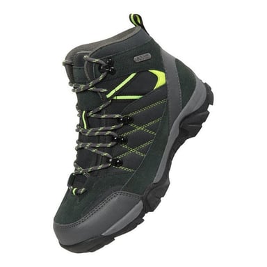 Mountain Warehouse Childrens/Kids Trail Suede Walking Boots (Lime)