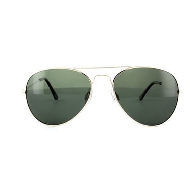 Gafas de sol polarizadas Polaroid Aviator unisex verde dorado