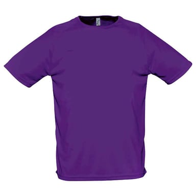 SOLS Mens Sporty Raglan T-Shirt (Dark Purple)