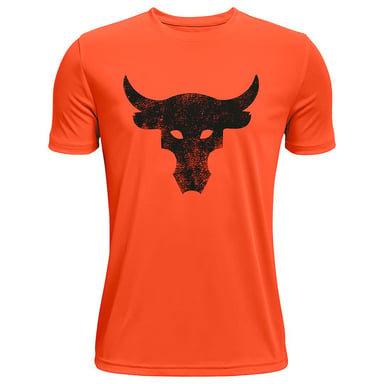 Camiseta Under Armour Project Rock Naranja Brahma Niño