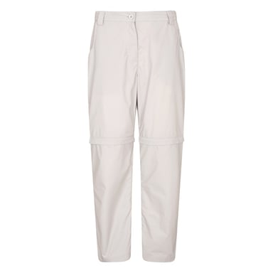 Mountain Warehouse Womens/Ladies Quest Zip-Off Hiking Trousers (Light Grey)