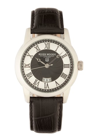 River Woods: reloj negro para hombre