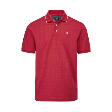Farah Mens Ferris Polo Shirt (Jester Red/White)