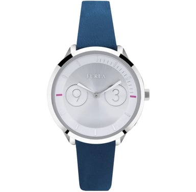 Furla R4251102508 Metropolis 31mm 2H Esfera Plateada Azul