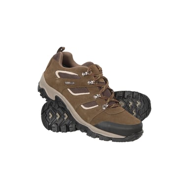 Mountain Warehouse Mens Voyage Suede Waterproof Walking Shoes (Brown)