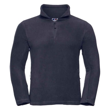Russell Mens Zip Neck Outdoor Fleece Top (French Navy)