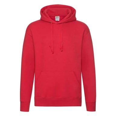 Fruit of the Loom Mens Premium Hoodie (Red)