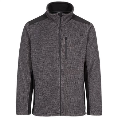 Trespass Mens Farantino Fleece Jacket (Dark Grey Stripe)