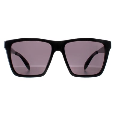 Gafas de sol Alexander McQueen AM0352S 001 negro brillante y gris cromado oscuro