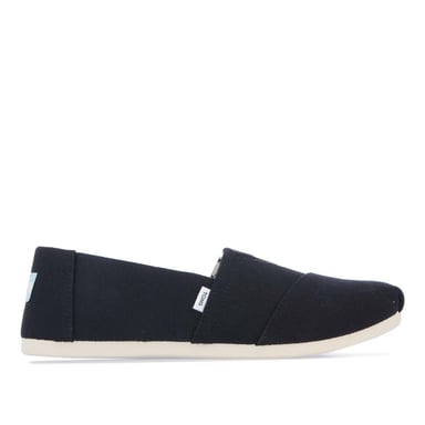 Women's Toms Recycled Cotton Alpargata Espadrille Pumps in Black