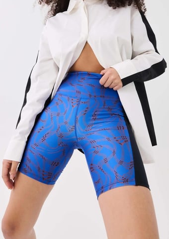 PE Nation Womens Equilibrium Bike Short in Print