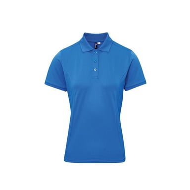 Premier Womens/Ladies Coolchecker Plus Polo Shirt (Sapphire Blue)