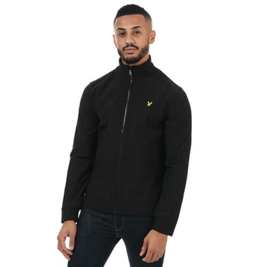 Men's Lyle And Scott Funnel Neck Softshell Jacket in Black