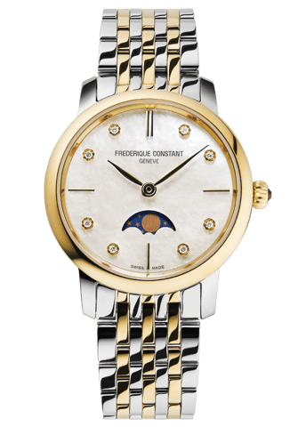 Frédérique Constant Slimline Moonphase Women's Multicolour Watch FC-206MPWD1S3B