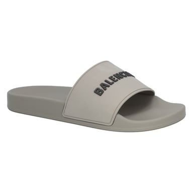 Balenciaga 3D Logo Rubber Pool Slide Sandal