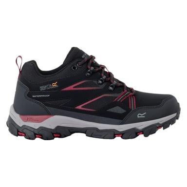Regatta Womens/Ladies Holcombe III Low Walking Shoes (Black/Beaujolais)